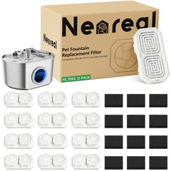 Filtre Neareal pour fontaine chat 74oz inox, eau plus propre.