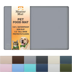 Neater Mat – plateau anti-gouttes sous bols, protège le sol des éclaboussures.