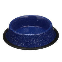 Bol Neater Pet Brands bleu granité sans glisse, prêt au repas.