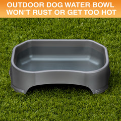Conception sans renversement du bol Neater Pet Brands pour chien.