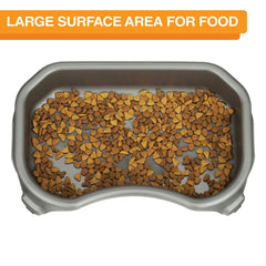 Grande surface du bol facilite l'accès à l'eau ou à la nourriture.