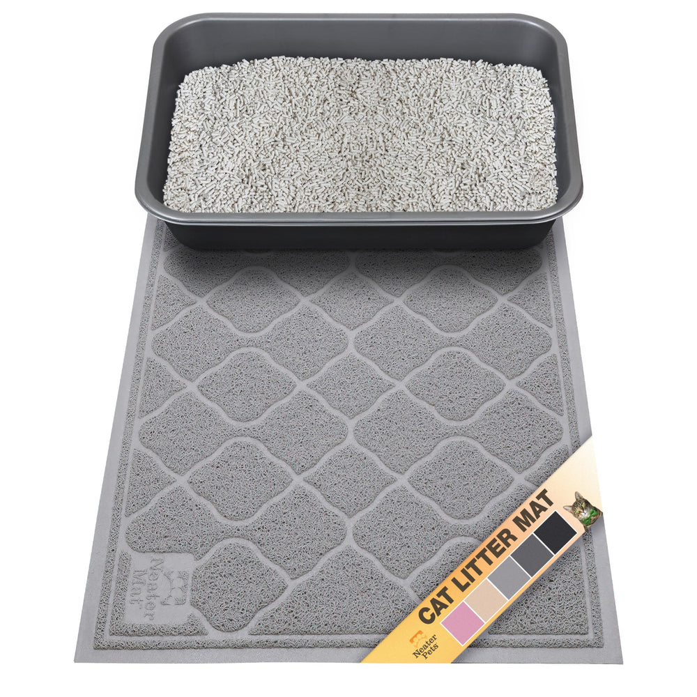 Neater Pets Neater Mat, tapis-litiere-chat-epais capture les débris et protège le sol.