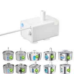 NEATFIEO pompe jy830 silencieuse pour fontaine animale, bruit faible pour nuits calmes.