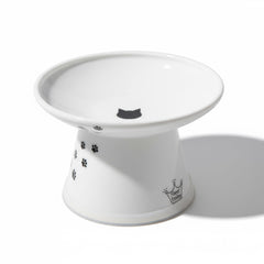 Necoichi bol-chat-eleve-porcelaine, design élevé pour réduire la fatigue des moustaches.
