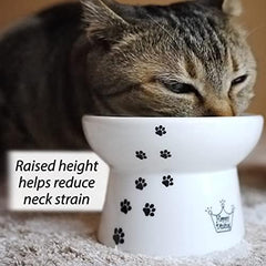Necoichi bol-chat-haut-anti-vomissement: réduction potentielle de la fatigue des moustaches.