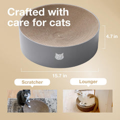 Necoichi bol-grattoir pad remplaçable: tapis à griffer remplaçable prolonge l’usage.