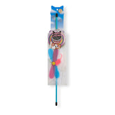 NECOICHI Crinkly Critters montre sa tige interactive avec plumes attrayantes pour votre chat.