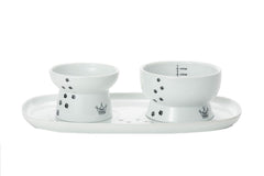 猫壱 plateau repas chat: plateau elegant et pratique pour repas ordonne