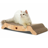 猫壱 Necoichi – grattoir arqué et espace de repos spacieux pour grand chat.