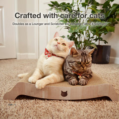 猫壱 Necoichi – sieste incurvée, confort enveloppant pour chat.