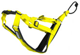 Harnais Neewa Sled Pro Petit jaune, vue avant, confort accru pour grands chiens