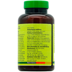 Nekton-S: composition montrant 13 vitamines et 18 acides aminés libres.