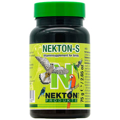 Nekton-S pour oiseaux : bouteille pratique pour la supplémentation quotidienne.