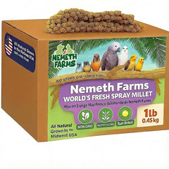 Nemeth Farms millet spray emballage: présentation claire et qualité associée