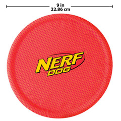 Nerf Dog Disque volant nylon haute visibilité, facile à repérer lors des jeux extérieurs.