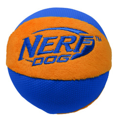Nerf Dog Trackshot Ball Crunch, texture bruyante stimulant jeux et mastication.