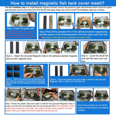 NestBasics bandes-magnetiques-aquarium offrent une fermeture fiable et durable.