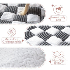 NestlyMoly protege-canapé anti-dérapant gris empêche les glissements.