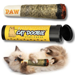 Nestpark Cat Doobie: emballage et tube préservant l'herbe à chat.
