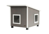 New Age Pet ECOFLEX: maison chat extérieur-xl, refuge durable et résistant aux intempéries.