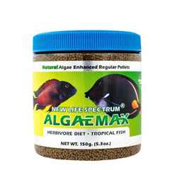 New Life Spectrum Algaemax 150 g en bocal, granulés nourrissants pour poissons d'aquarium.