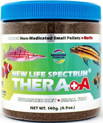 Emballage Thera A Petit 140g de New Life Spectrum favorisant couleur vive et digestion facilitée des poissons
