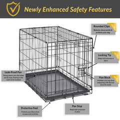 New World cage chien pieds en caoutchouc protègent les sols.