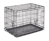 New World Cage-chien à porte double, 30 pouces, idéale pour le foyer et les voyages.