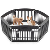 NEWBULIG chenil pour chien 6 panneaux 24 pouces vue d ensemble pour espace sûr et modulable