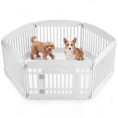 NEWBULIG parc-chien 6-panneaux 24-pouces offre espace sûr pour jeux et repos.