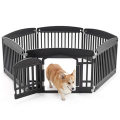 NEWBULIG parc-chien 6-panneaux 24-pouces, espace sûr pour jeux et repos