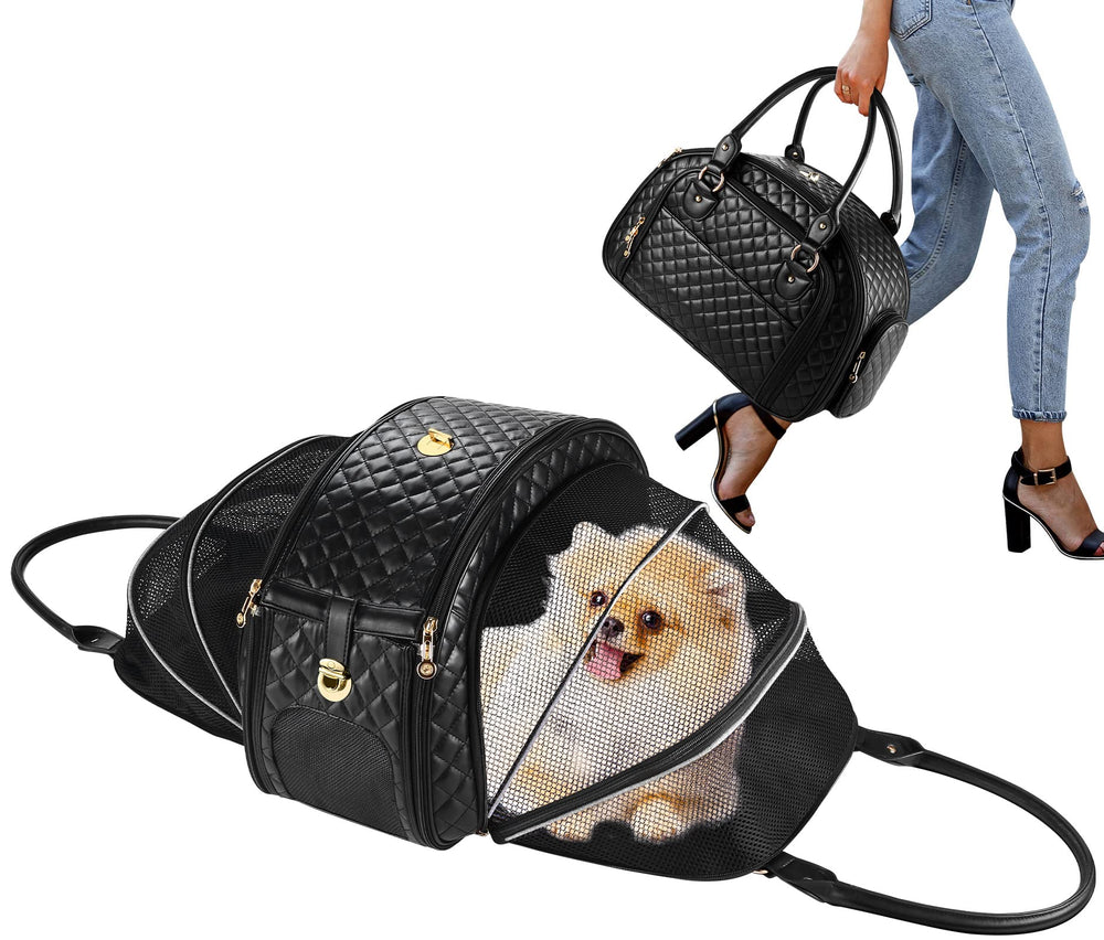NewEle sac porte-chien petit, vue avant, pratique et sûr.