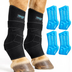 NEWGO wrap glace cheval bottes: refroidissement ciblé et soutien des jambes.