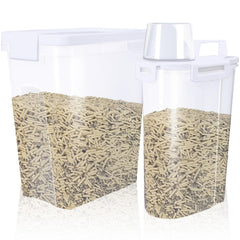 Newivi, boîte de rangement litière pour chat, capacité 5,7 L et 3,2 L, pratique et sûr.