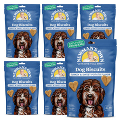 Newman's Own biscuits chien dinde patate douce lot 6 pour entrainement