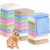Newwiee couverture fleece pour cobaye, ensemble 24 pièces, surface douce et durable pour la cage