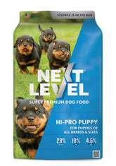Next Level HI-PRO Puppy : sac fermé pour une conservation optimale.