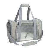 NextFri transport souple gris, porte-chat pour déplacements confortables.