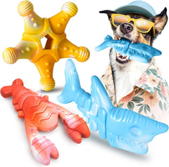NEZIN jouets a mache r indestructibles pack 3 design oceane pour chien.