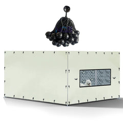 Housse de chenil extérieur NGB 10x10 pour protéger du soleil et de la pluie.
