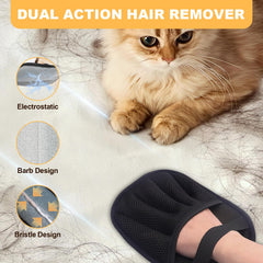 Les gants Nicedongxi utilisent l'électrostatique pour attirer les poils sans effort.