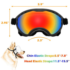 NICERINC PET lunettes-chien sangle-ajustable assure un maintien sûr.