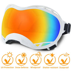 NICERINC PET Lunettes chien lentilles PC cadre TPU pour confort durable.