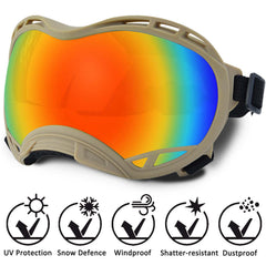NICERINC PET lunettes chien verres haute définition pour visibilité nette.