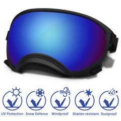 NICERINC PET lunettes chien: sangle réglable pour un ajustement sûr.