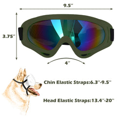 NICERINC PET Lunettes chien grand - sangle reglable pour confort