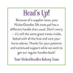 NickerDoodles pilules facilitées pour cheval grâce à ces friandises.