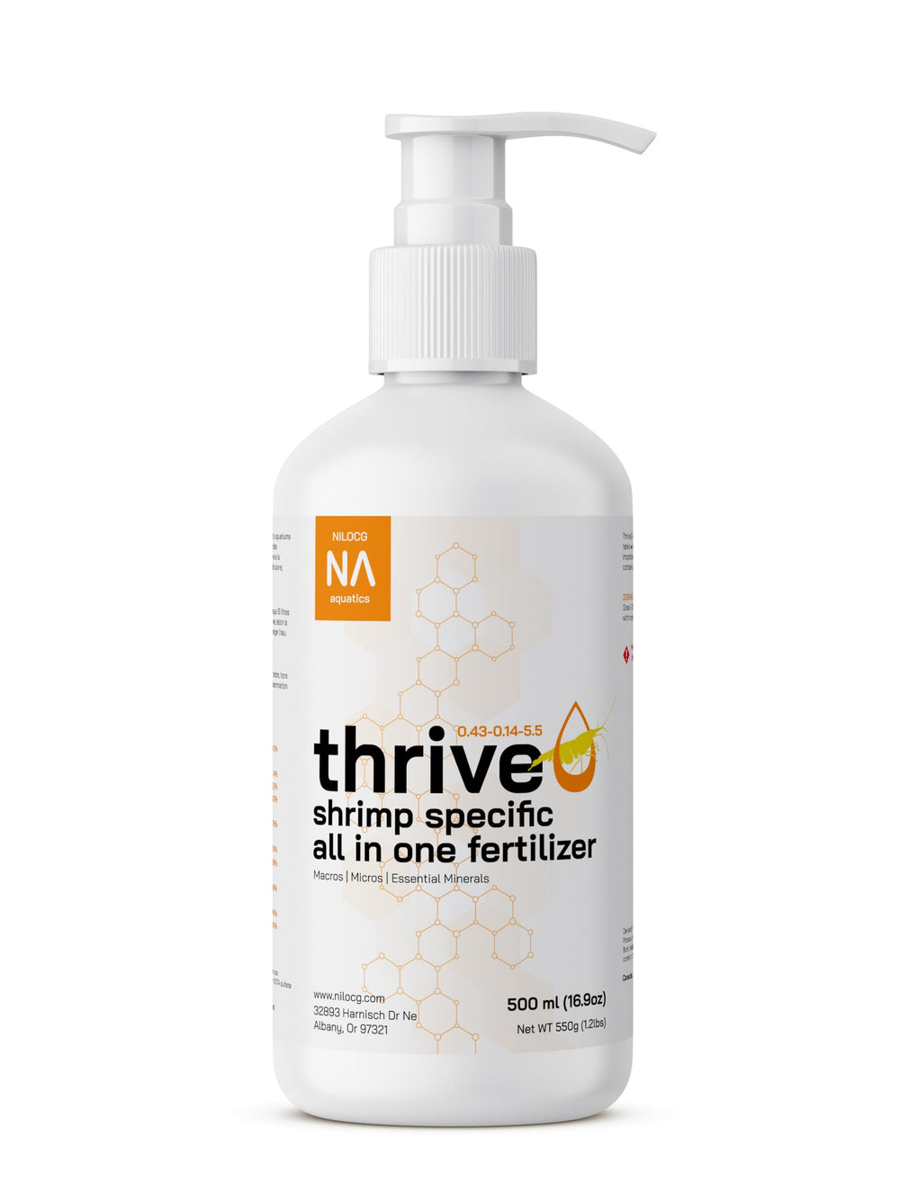NilocG ThriveS – bouteille 500ml, fertilisant tout-en-un favorisant croissance des plantes