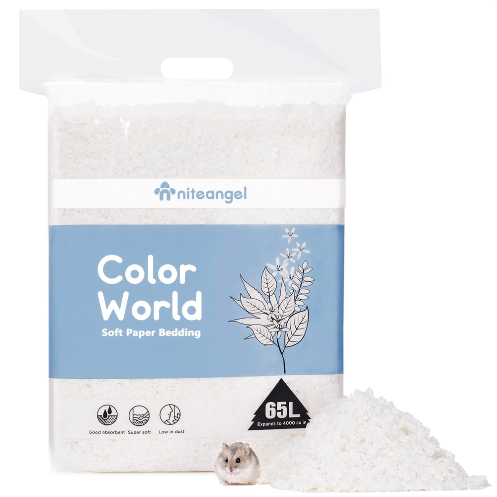 Niteangel Aspen litière papier – texture douce pour le confort des petits animaux.