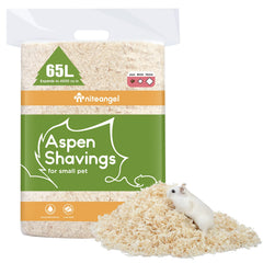 Niteangel copeaux Aspen, texture douce pour un habitat confortable des petits animaux.